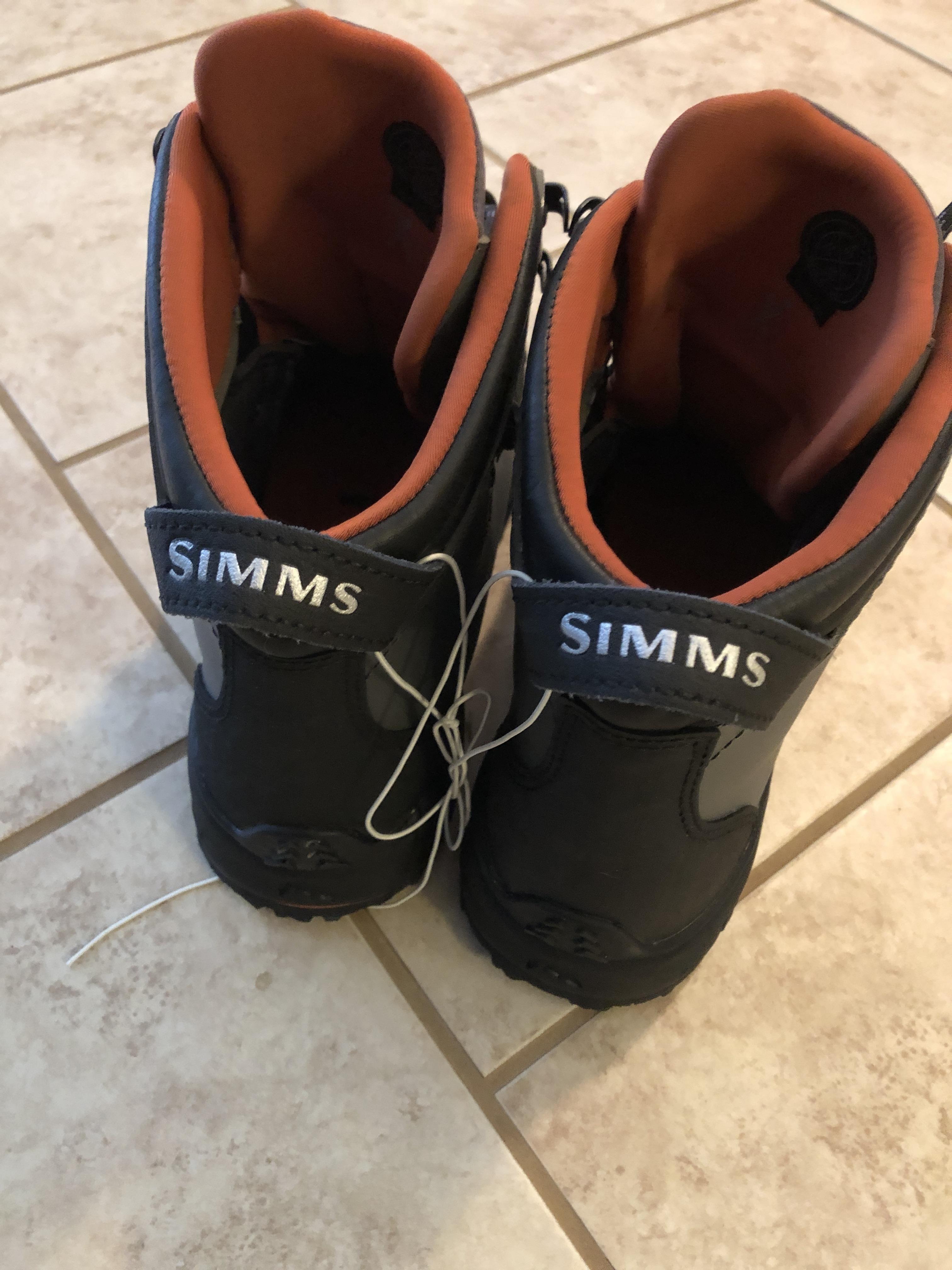simms leather wading boots